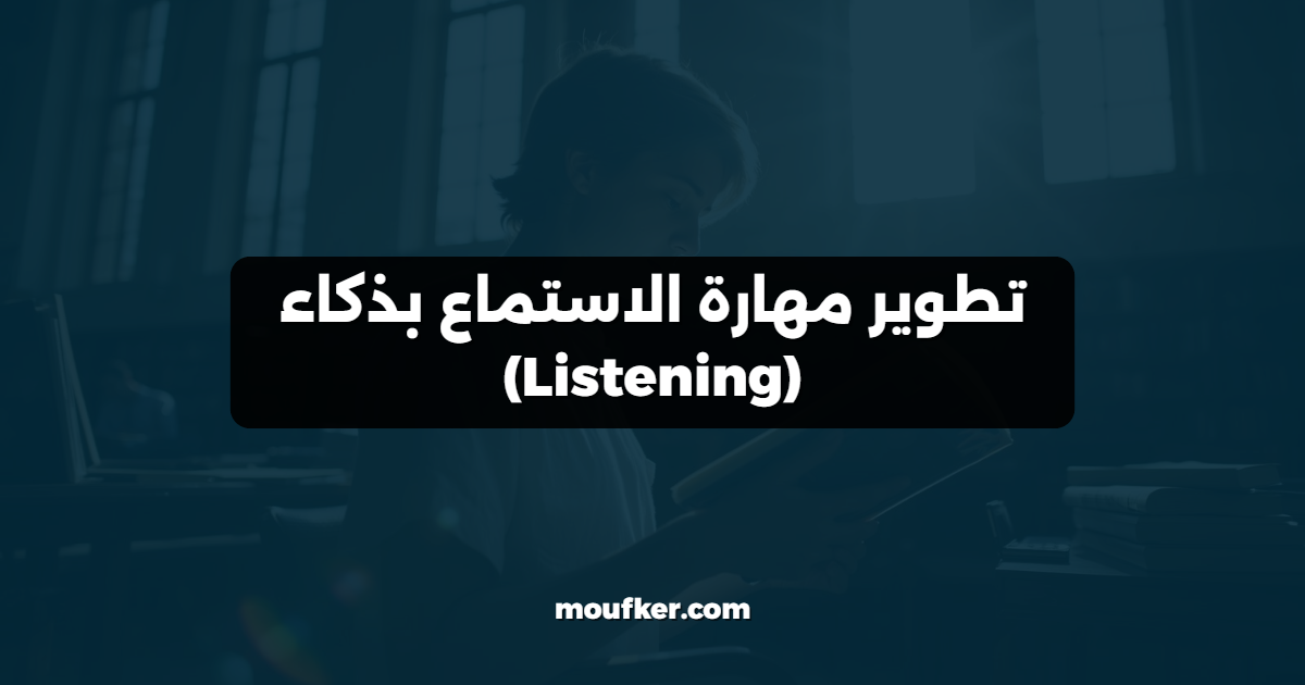 تطوير مهارة الاستماع بذكاء (Listening)