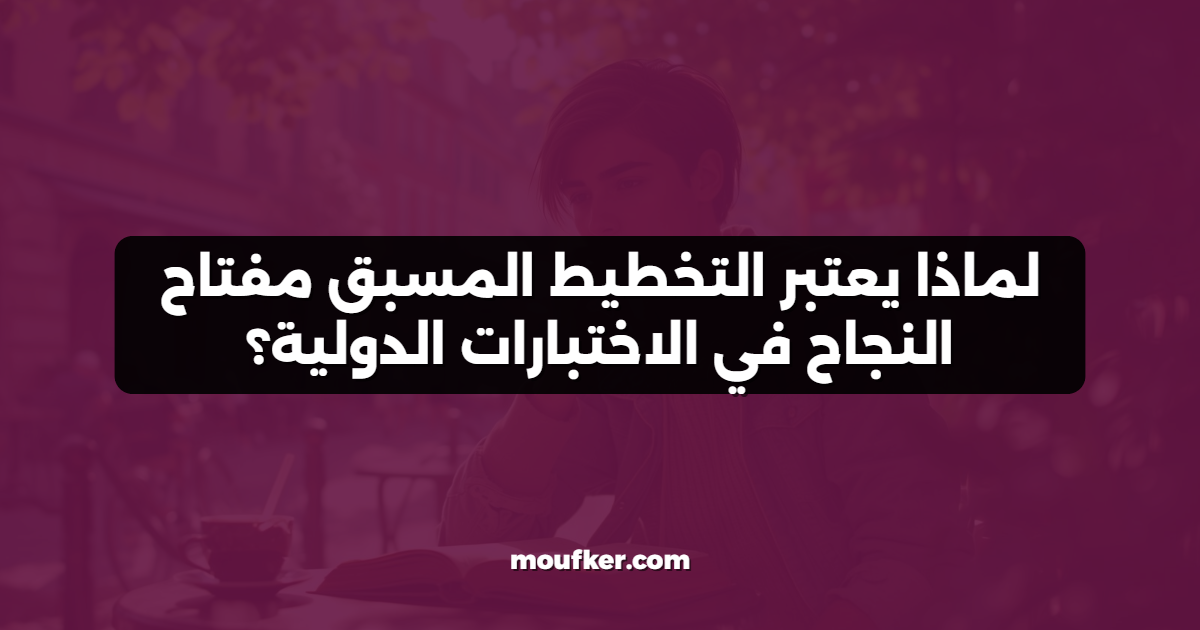 لماذا يعتبر التخطيط المسبق مفتاح النجاح في الاختبارات الدولية؟