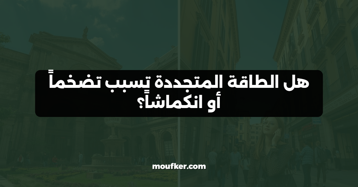 هل الطاقة المتجددة تسبب تضخماً أو انكماشاً؟