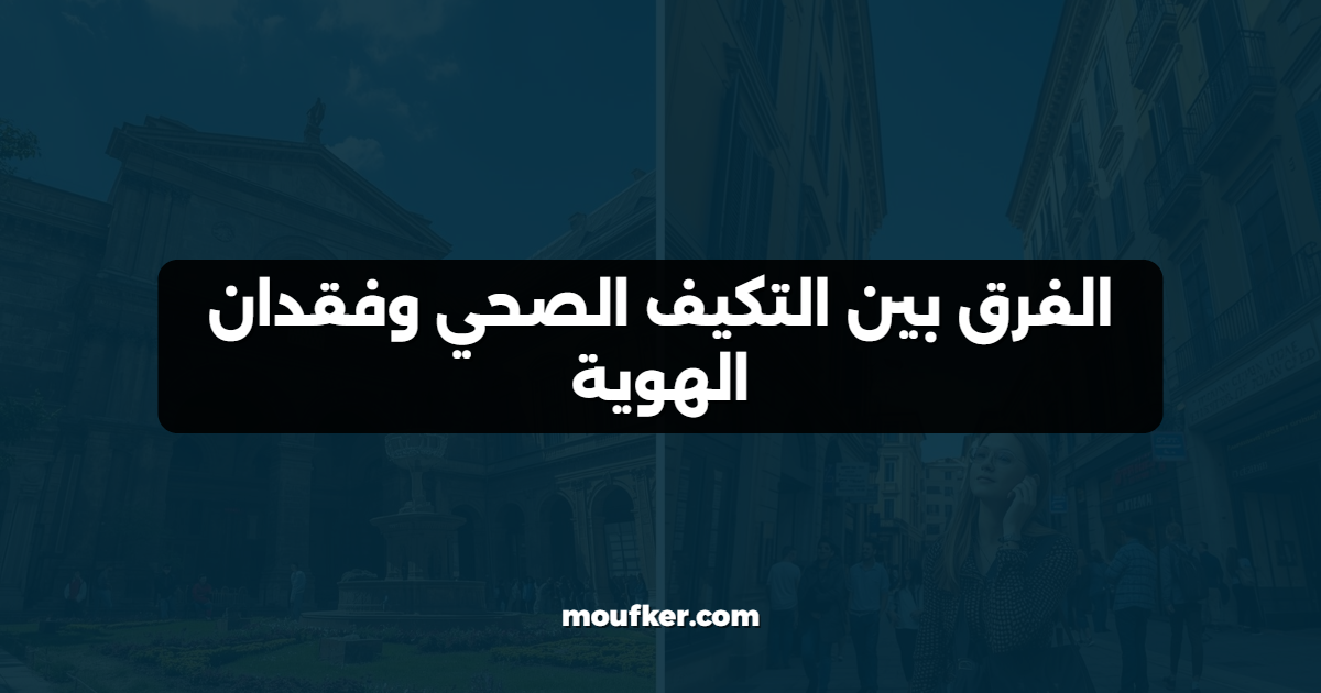 الفرق بين التكيف الصحي وفقدان الهوية